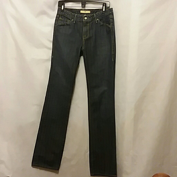 Agave Nectar Jeans Agave Nectar La Mariposa Striped Blue Jeans